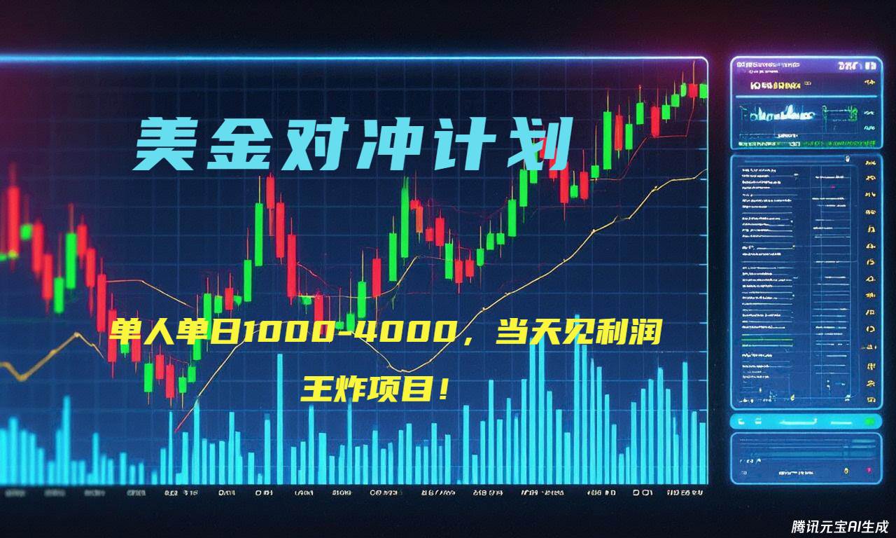 (15333期)2025年最暴力项目“美金先登计划”最新最强对冲战法,每日实际收益1K-4K-云网创