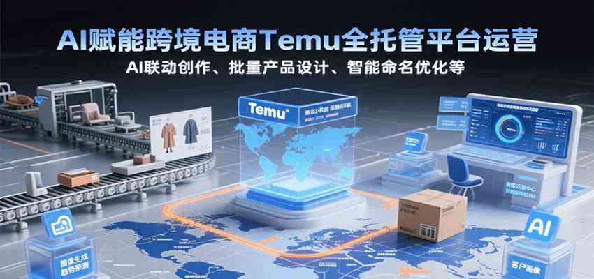 AI赋能跨境电商Temu全托管平台运营,AI联动创作、批量产品设计、智能命名优化等-云网创