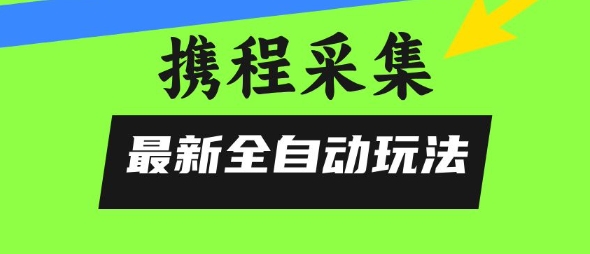 携程信息采集全自动玩法,0风控,无脑开干【揭秘】-云网创