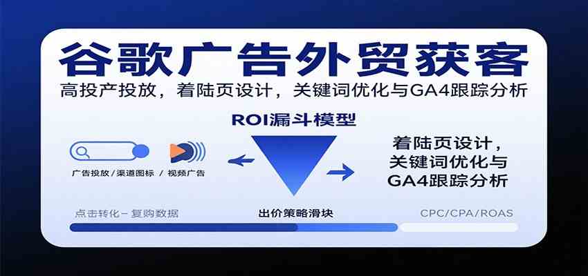 谷歌广告外贸获客,高投产投放,着陆页设计,关键词优化与GA4跟踪分析-云网创