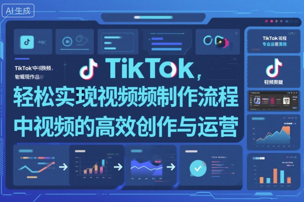 TikTok中视频制做流程,轻松实现Tk中视频的高效创作与运营-云网创