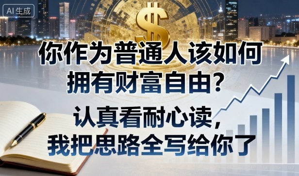 付费文章:你作为普通人该如何拥有财富自由?认真看耐心读,我把思路全写给你了-云网创
