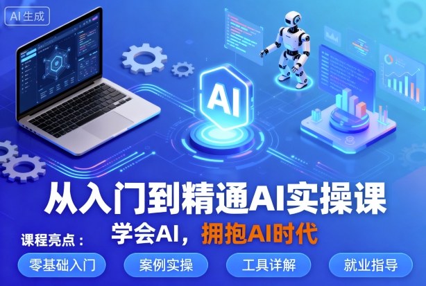 从入门到精通AI实操课,学会AI,拥抱AI时代-云网创