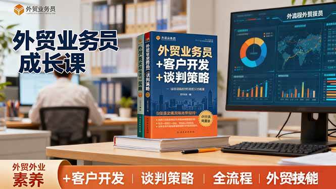 (16250期)外贸业务员成长课:职业素养+客户开发+谈判策略、掌握全流程外贸技能-云网创